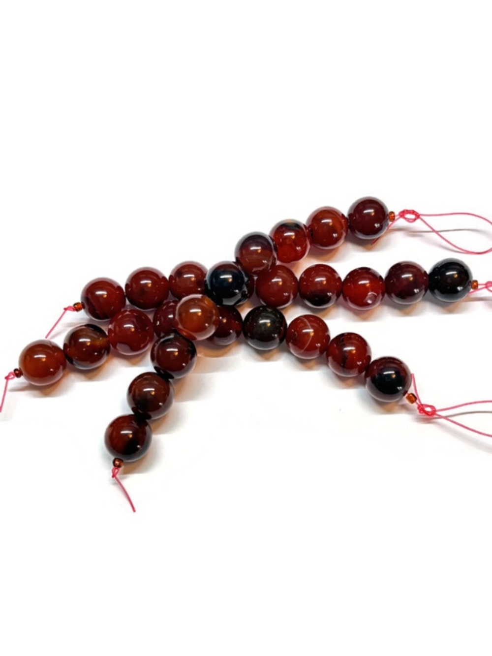 As Low As $2 10mm Burnt Sienna Agate Round Beads (9)